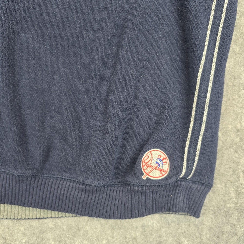 New York Yankees Sweatshirt Mens XL Blue MLB Baseball Tommy Bahama Quarter Zip - Picture 2 of 16